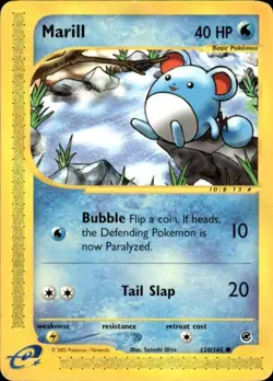 Pokemon Marill Expedition 120/165 Light Play LP+ or Better - Image 1