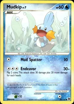 Pokemon Mudkip Great Encounters 80/106 Light Play LP+ or Better - Image 1