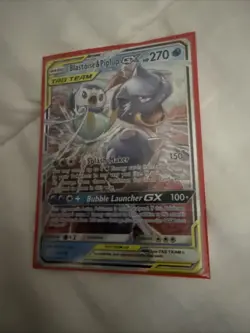 Blastoise & Piplup GX Ultra Rare Pokemon SM - Cosmic Eclipse 38/236 NM - Image 2