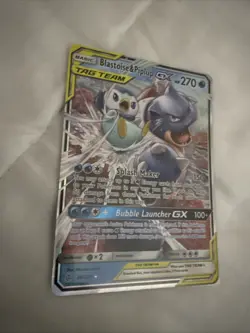 Blastoise & Piplup GX Ultra Rare Pokemon SM - Cosmic Eclipse 38/236 NM - Image 4