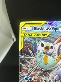 2019 Pokemon SM Cosmic Eclipse Blastoise & Piplup GX 38/236 Holo NM/Mint - Image 4
