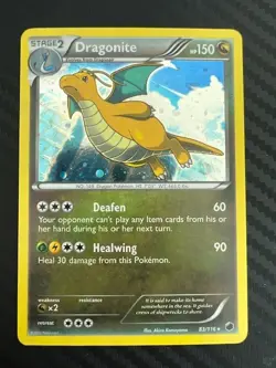 Pokemon TCG Dragonite 83/116 Plasma Freeze Cosmos Holo Rare MP/HP - Image 1