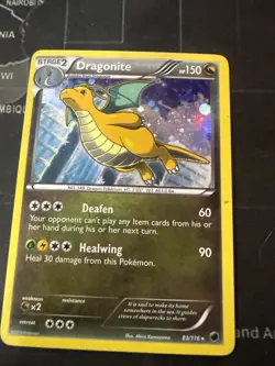 Pokemon TCG Dragonite Plasma Freeze 83/116 Cosmos Swirl Holo Rare MP - Image 1