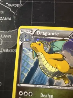 Pokemon TCG Dragonite Plasma Freeze 83/116 Cosmos Swirl Holo Rare MP - Image 2