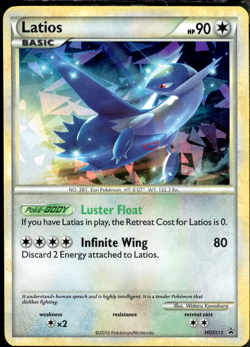 Pokemon TCG Latios HGSS11/25 HGSS Black Star Promos Holo Bleed NM Cracked Ice - Image 1