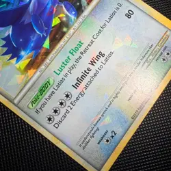 Pokemon TCG Latios HGSS11/25 HGSS Black Star Promos Holo Bleed NM Cracked Ice - Image 4