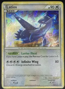 Pokemon TCG Latios Cracked Ice Holo HGSS11 Promo MP - Image 1