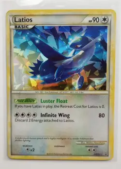 Latios - HGSS11 (Cracked Ice Holo + HOLO BLEED) Black Star Promo 2010 LP NM - Image 1