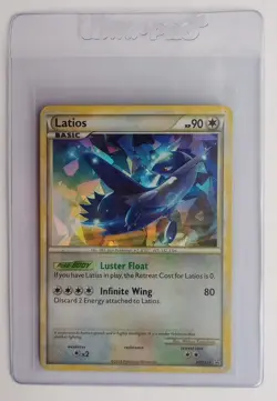 Latios - HGSS11 (Cracked Ice Holo + HOLO BLEED) Black Star Promo 2010 LP NM - Image 4