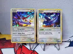 Latias & Latios HGSS10/11 Cracked Ice Black Star Promos Lightly Played - Image 1