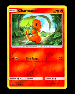 2018 Pokemon CHARMANDER Dragon Majesty REVERSE HOLO Sun & Moon Set Card 1/70 NM - Image 1