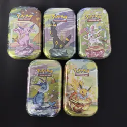 Prismatic Evolutions Mini Tin Lot of x5 FACTORY SEALED Pokemon TCG - Image 1