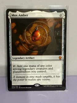 MTG Mox Amber Near Mint Magic the Gathering Dominaria 224/269 Mythic Rare NM - Image 1