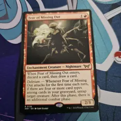 Fear of Missing Out Duskmourn: House of Horror Regular Magic The Gathering MTG - Image 1