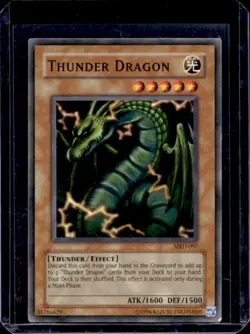 2002 Yu-Gi-Oh! Metal Raiders Thunder Dragon #MRD-097 - Image 1