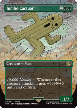Jumbo Cactuar 0343 ~ Rare MTG Final Fantasy Mint - Image 1
