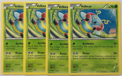 POKEMON 4X VOLBEAT 17/160 PRIMAL CLASH COMMON NEAR MINT-PLAYSET - Image 1