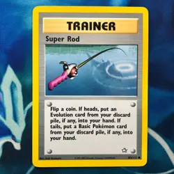 Super Rod - 103/111 Neo Genesis Unlimited Common Pokemon Trainer - Near Mint - Image 2