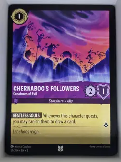 Chernabog's Followers 36/204 Disney Lorcana Into The Inklands Uncommon - Image 1