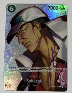 SAKAZUKI - One Piece OP02-099 - SP Special Super Rare - Kingdoms of Intrigue - Image 1