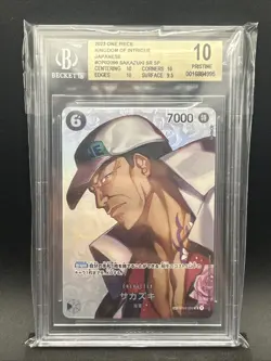One Piece Sakazuki (SP) OP02-099 Kingdoms of Intrigue BGS 10 Pristine - Image 1