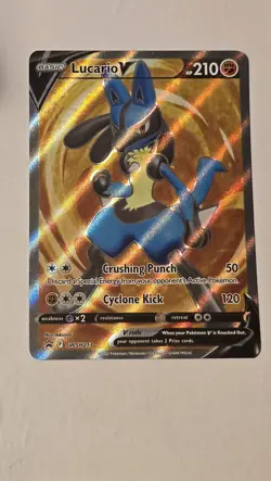 FREE SHIPPING! Lucario V - Promo SWSH: Sword & Shield Promo Cards SWSH213 NM - Image 1