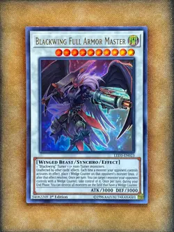 Yugioh Blackwing Full Armor Master LED3-EN023 Ultra Rare 1st Ed NM - Image 1