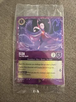 Elsa - The Fifth Spirit | 6/P3 | Lorcana | Promo Card | Glimmer Foil | Sealed - Image 1