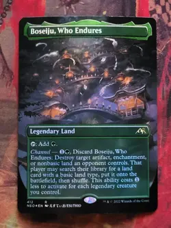 MTG Card: Boseiju, Who Endures (Kamigawa: Neon Dynasty) BORDERLESS FOIL - Image 1