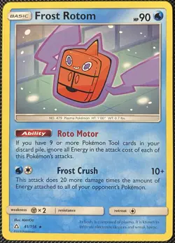 Frost Rotom 41/156 Sm-Ultra Prism Regular - Pokemon Card - Image 1