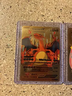 Pokemon Textured Gold Foil Fan Art Pokemon (lot Of 2 Cards) ￼ Pokemon - Image 2