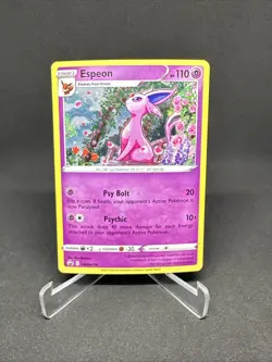 Pokemon TCG Espeon SWSH174 Sword & Shield Black Star Promo Card Cosmos Holo - Image 1