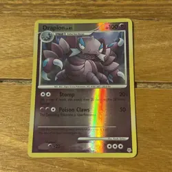 Pokemon Card Drapion Diamond & Pearl Reverse Holo Rare 23/130 - Image 1