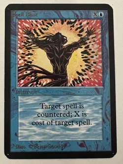 Magic the Gathering MTG Alpha Spell Blast NM (Beta Bob) - Image 1