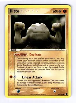 Ditto (Geodude) Delta Species #62 (2005) Common NM Pokemon - Image 1