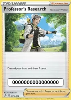 Professor's Research - SWSH178 - SWSH Black Star Promos (Pokemon Go Code) x1 - N - Image 1