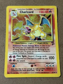 Pokemon TCG Charizard Base Set 2 Holo 4/130 - Image 1