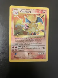 Pokemon TCG Charizard 4/130 Base Set 2 Rare Holo Card WOTC - Image 2
