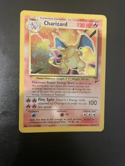 Pokemon TCG Charizard 4/130 Base Set 2 Rare Holo Card WOTC - Image 3