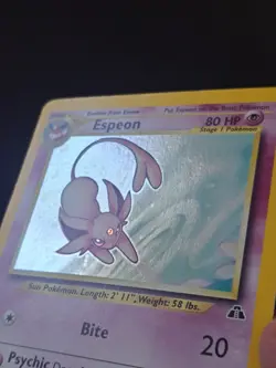 Pokemon Espeon Neo Discovery TCG 1/75 Holo Card. - Image 4