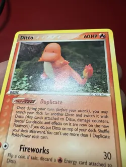 Ditto Charmander 61/113 Non Holo Delta Species Pokemon Card NM - Image 5