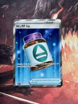 N's PP Up 262/217 Full Art Ultra Rare Pokemon Ascended Heroes Card IN HAND 💫 - Image 2