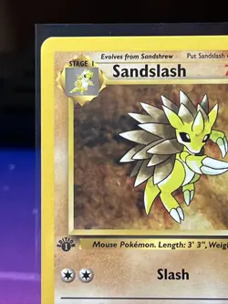 Pokemon - Sandslash 41/62 - Fossil 1st edition - Non Holo LP - Image 2