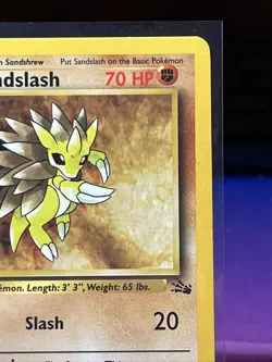 Pokemon - Sandslash 41/62 - Fossil 1st edition - Non Holo LP - Image 3
