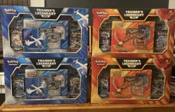 Set of 4 Pokemon TCG Trainer’s Legendary Box Legendary Battle Deck Lugia Ho-oh - Image 1