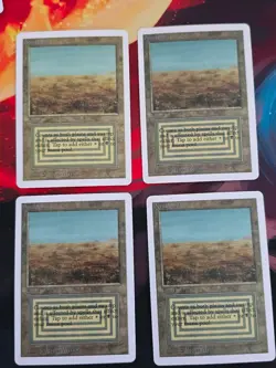 MTG "Sticker" CEDH EDH Dual Land Unlimited Scrubland x4 - Image 1
