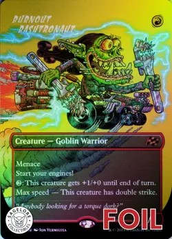 MTG Burnout Bashtronaut (Borderless) (340) | NM Foil | Aetherdrift {DFT} - Image 1