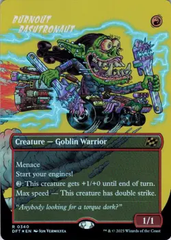 MTG Burnout Bashtronaut (Borderless) (340) | NM Foil | Aetherdrift {DFT} - Image 2
