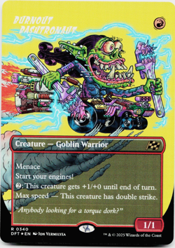 Burnout Bashtronaut (Borderless) R Aetherdrift 340 FOIL Near Mint - Image 3