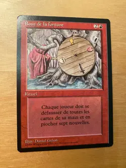 MTG Wheel of Fortune Foreign Black Bordered French EXC - Image 1